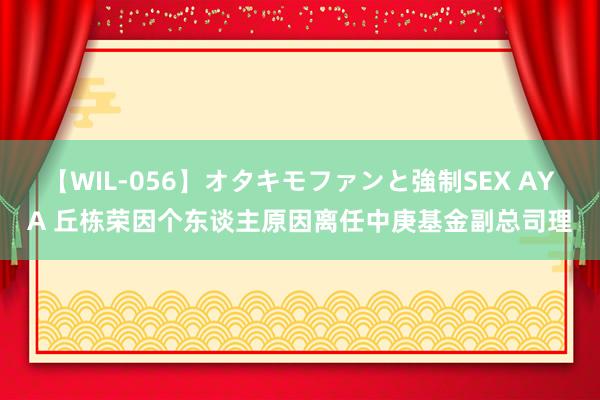 【WIL-056】オタキモファンと強制SEX AYA 丘栋荣因个东谈主原因离任中庚基金副总司理