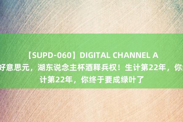 【SUPD-060】DIGITAL CHANNEL AYA 3年1.64亿好意思元，湖东说念主杯酒释兵权！生计第22年，你终于要成绿叶了