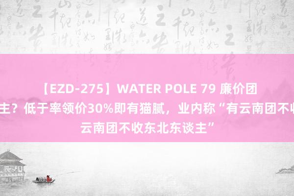 【EZD-275】WATER POLE 79 廉价团拒收年青东谈主？低于率领价30%即有猫腻，业内称“有云南团不收东北东谈主”