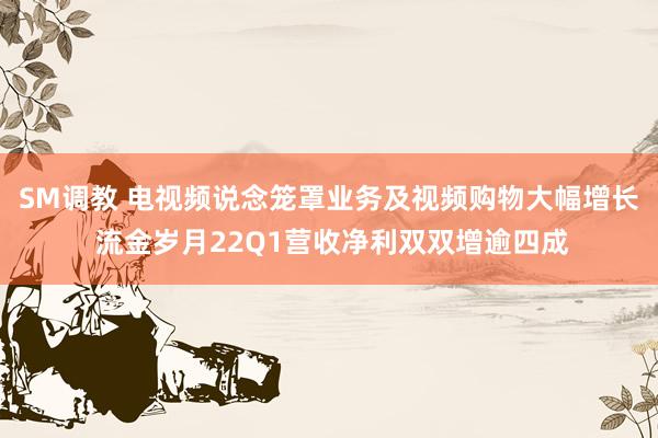 SM调教 电视频说念笼罩业务及视频购物大幅增长 流金岁月22Q1营收净利双双增逾四成