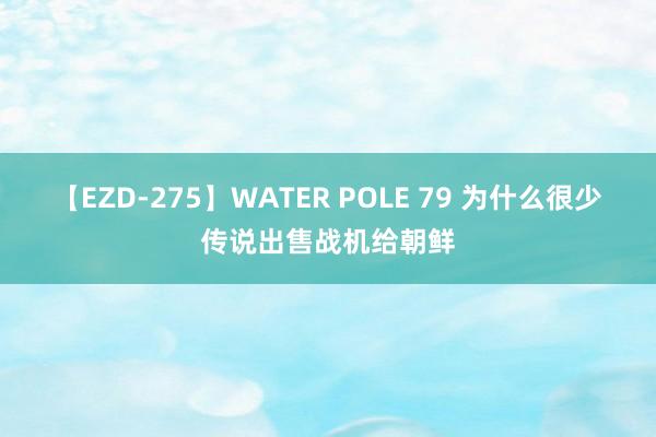 【EZD-275】WATER POLE 79 为什么很少传说出售战机给朝鲜