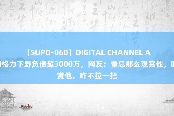 【SUPD-060】DIGITAL CHANNEL AYA 王自如格力下野负债超3000万，网友：董总那么观赏他，咋不拉一把