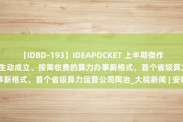 【IDBD-193】IDEAPOCKET 上半期傑作集2009 ​开启随取随用、生动成立、按需收费的算力办事新格式，首个省级算力运营公司陶冶_大皖新闻 | 安徽网