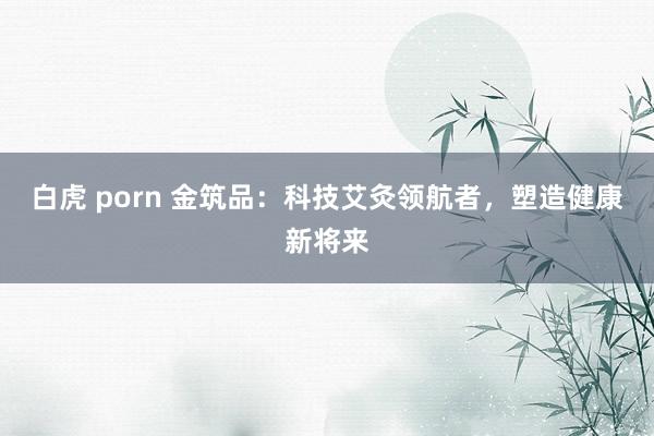 白虎 porn 金筑品：科技艾灸领航者，塑造健康新将来