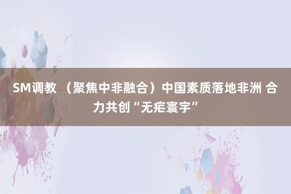 SM调教 （聚焦中非融合）中国素质落地非洲 合力共创“无疟寰宇”