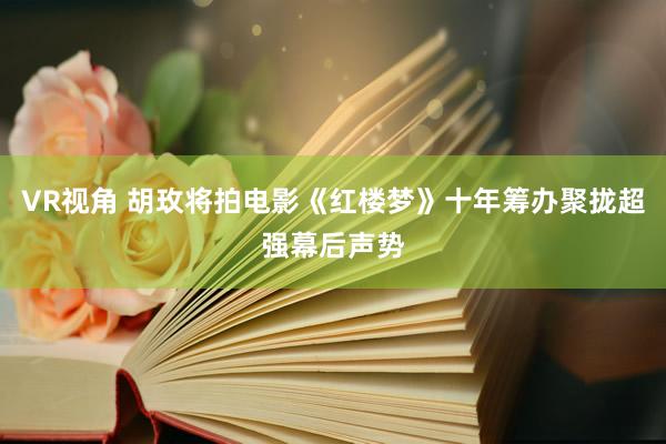 VR视角 胡玫将拍电影《红楼梦》十年筹办聚拢超强幕后声势