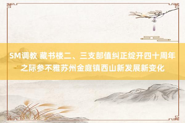 SM调教 藏书楼二、三支部值纠正绽开四十周年之际参不雅苏州金庭镇西山新发展新变化