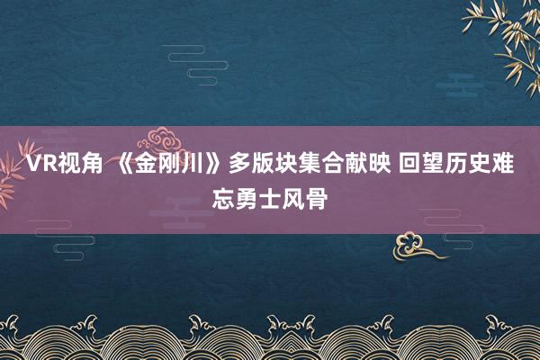 VR视角 《金刚川》多版块集合献映 回望历史难忘勇士风骨