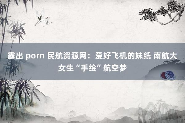 露出 porn 民航资源网：爱好飞机的妹纸 南航大女生“手绘”航空梦